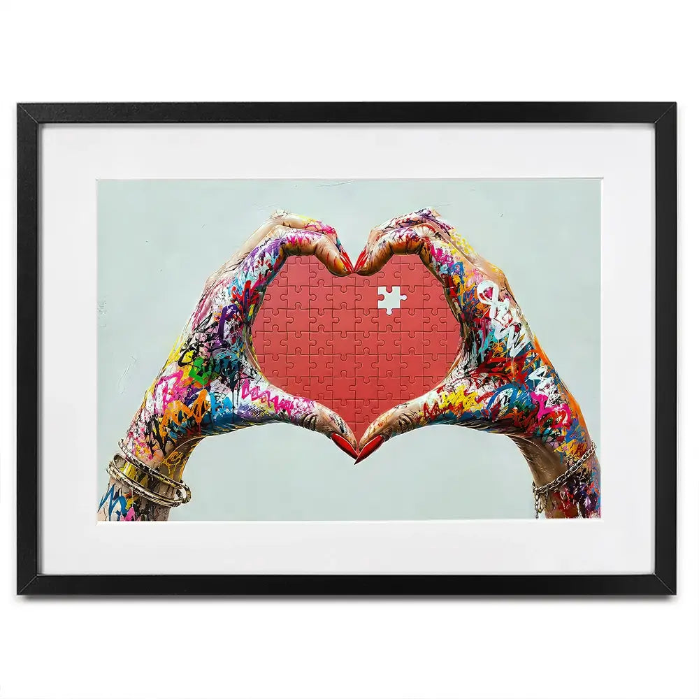 Missing You Jigsaw Framed Art Print Missing You Jigsaw Framed Art Print wall art product David Alexander Elder