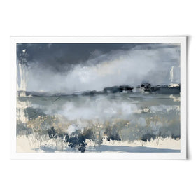 Misted Field At Dusk Art Print Misted Field At Dusk Art Print wall art product Chromatic Storm Studio
