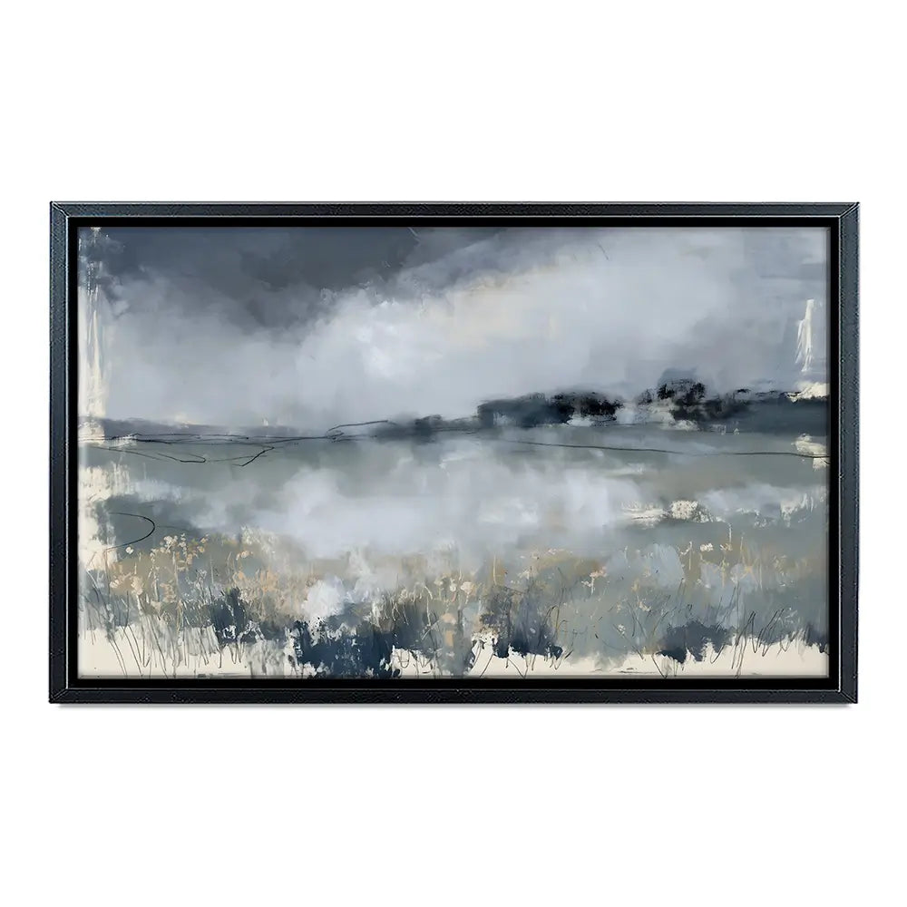 Misted Field At Dusk Canvas Print Misted Field At Dusk Canvas Print wall art product Chromatic Storm Studio