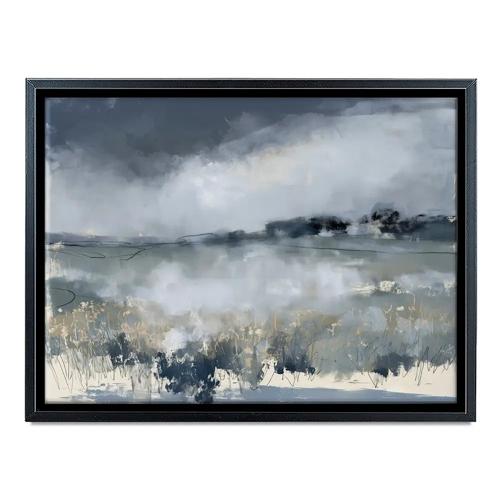 Misted Field At Dusk Canvas Print Misted Field At Dusk Canvas Print wall art product Chromatic Storm Studio