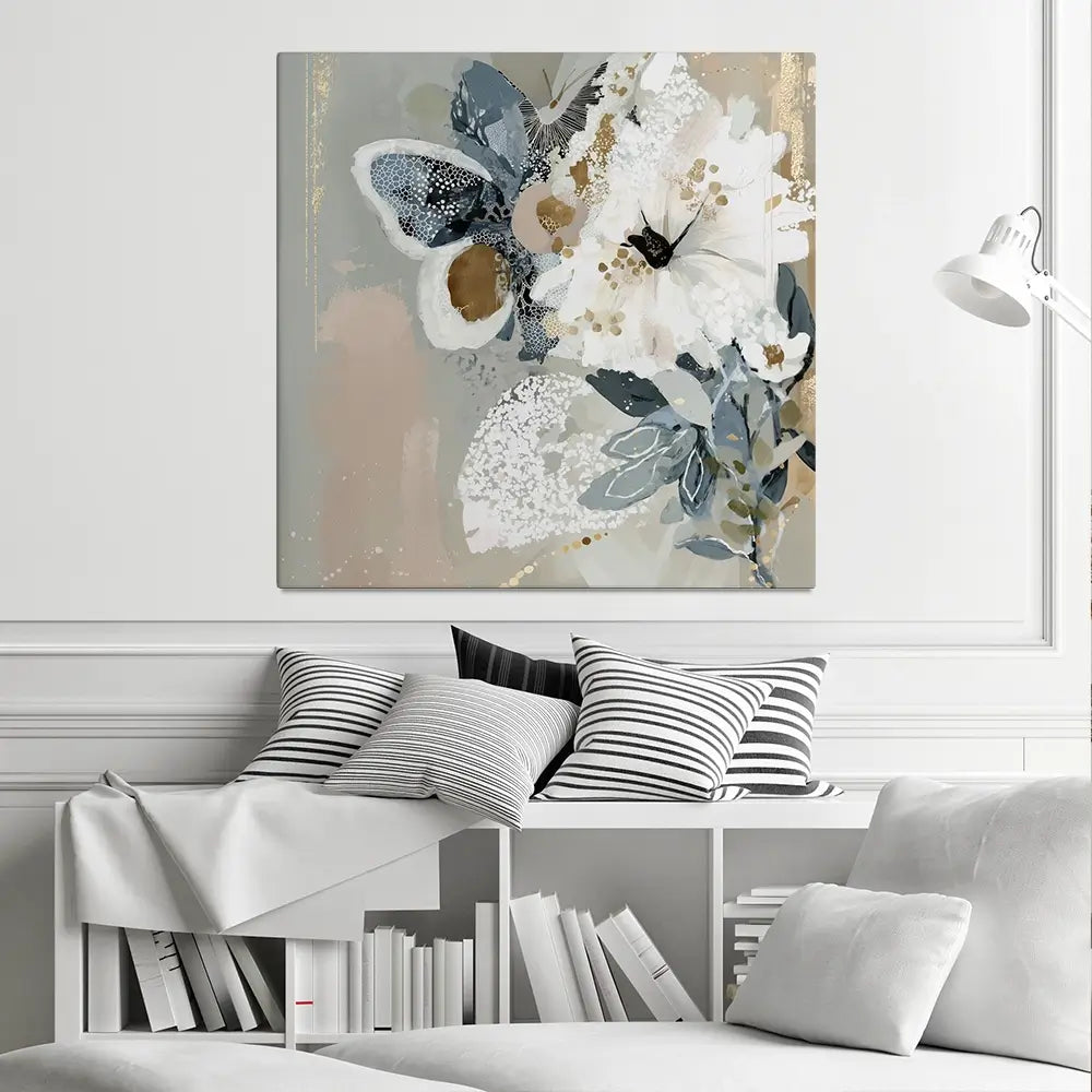 Mistwing Abstract Square Canvas Print Mistwing Abstract Square Canvas Print wall art product Bella Eve