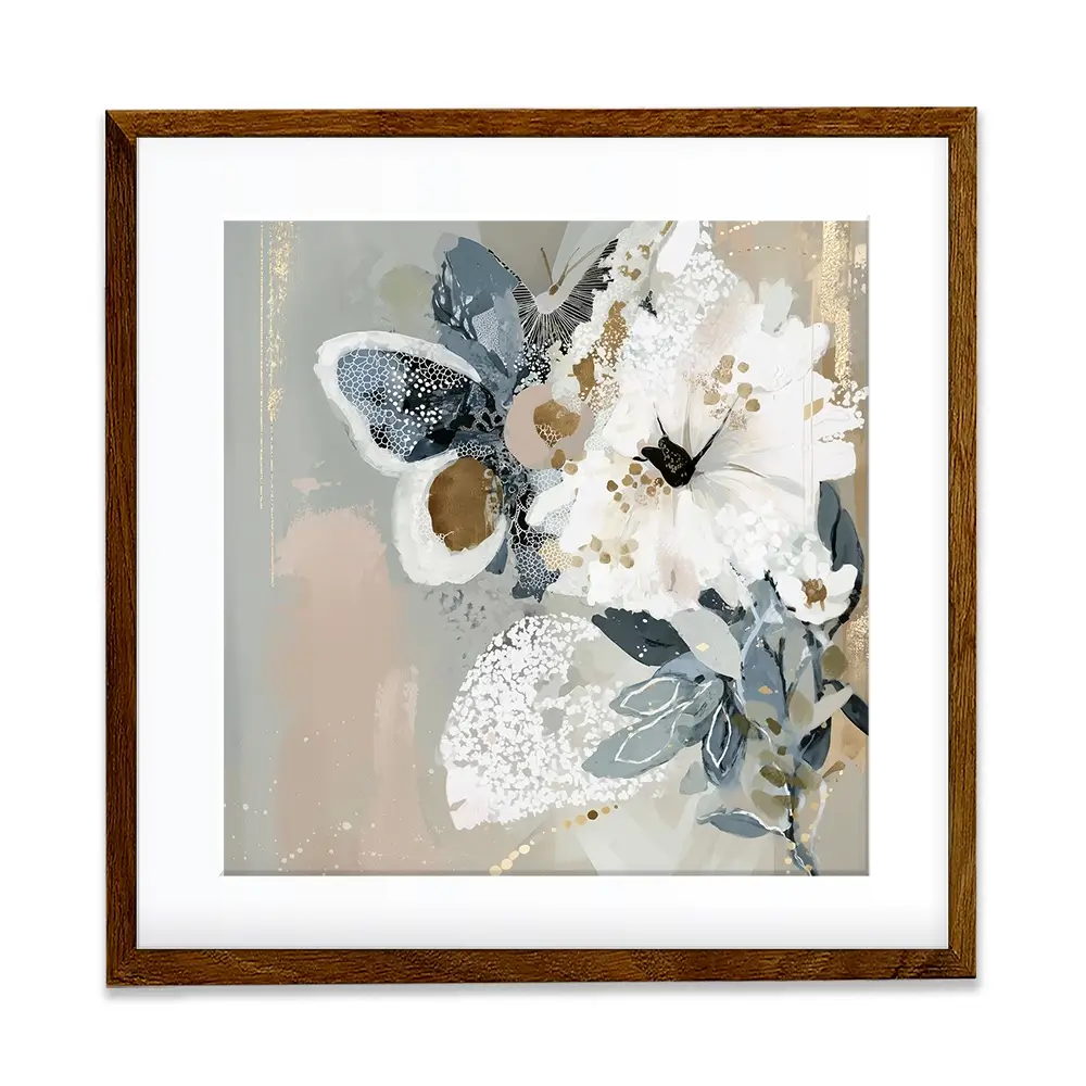 Mistwing Abstract Square Framed Art Print Mistwing Abstract Square Framed Art Print wall art product Bella Eve