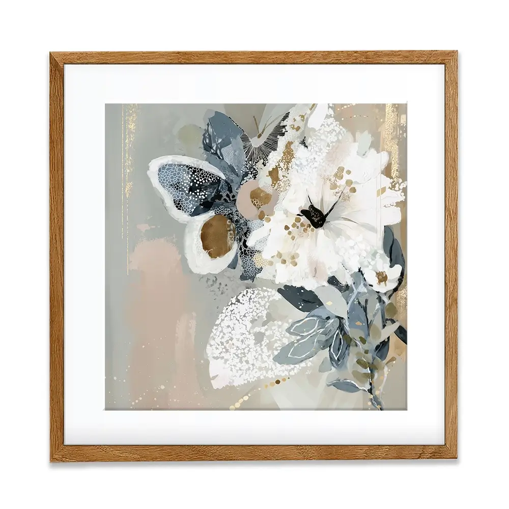 Mistwing Abstract Square Framed Art Print Mistwing Abstract Square Framed Art Print wall art product Bella Eve