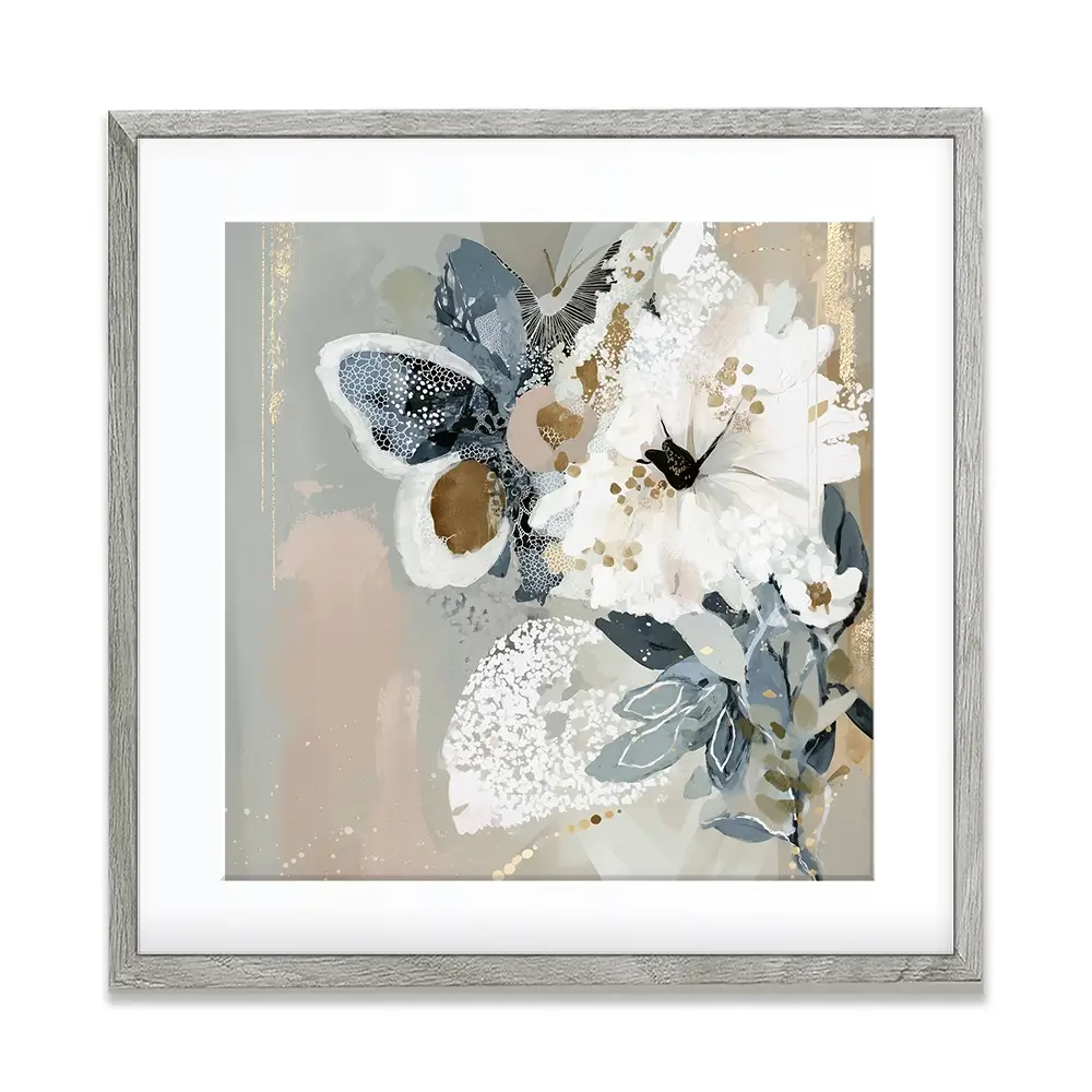 Mistwing Abstract Square Framed Art Print Mistwing Abstract Square Framed Art Print wall art product Bella Eve