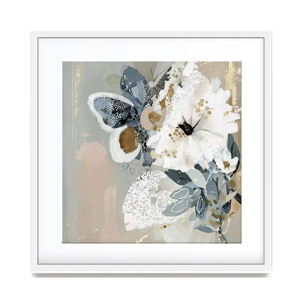 Mistwing Abstract Square Framed Art Print Mistwing Abstract Square Framed Art Print wall art product Bella Eve