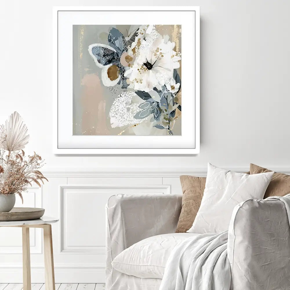 Mistwing Abstract Square Framed Art Print Mistwing Abstract Square Framed Art Print wall art product Bella Eve