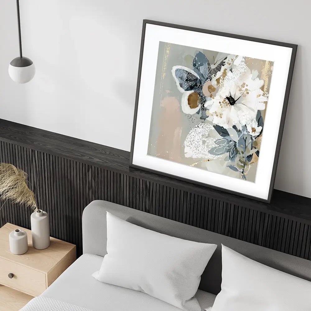 Mistwing Abstract Square Framed Art Print Mistwing Abstract Square Framed Art Print wall art product Bella Eve