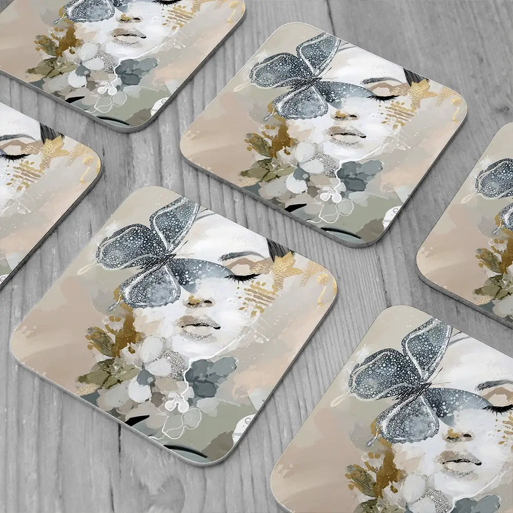 Mistwing Coaster Set Mistwing Coaster Set wall art product Bella Eve