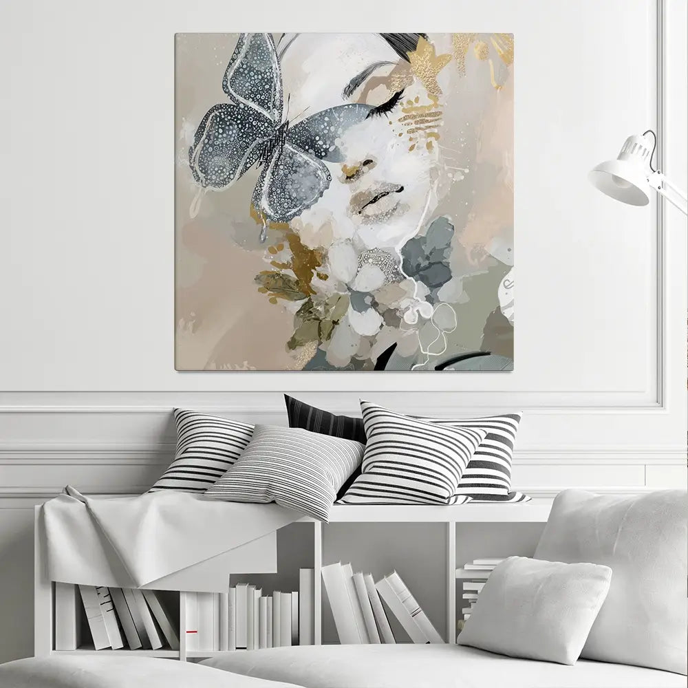 Mistwing Square Canvas Print Mistwing Square Canvas Print wall art product Bella Eve