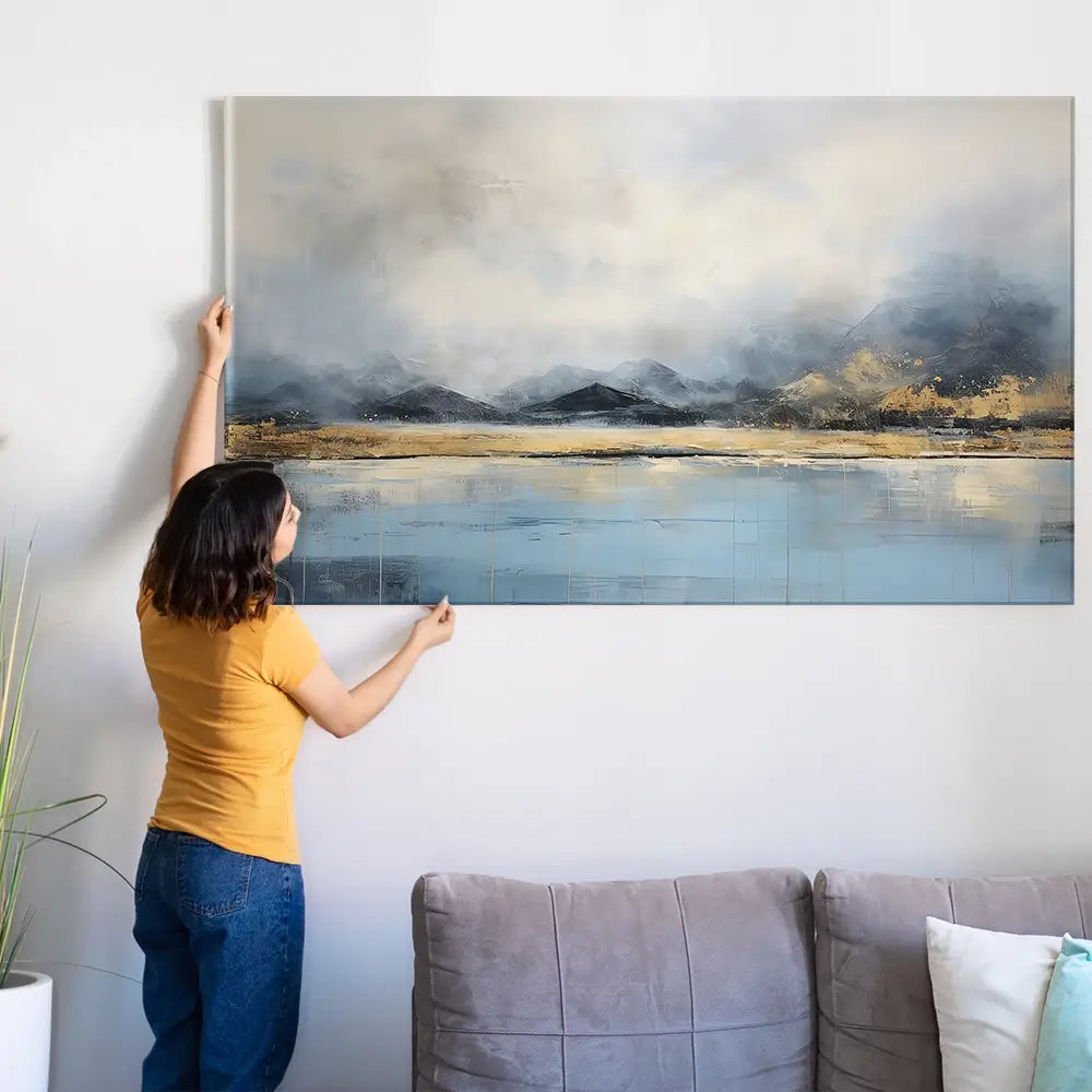 Misty Dawn Oversized Canvas Print Misty Dawn Oversized Canvas Print wall art product Art Print Shop