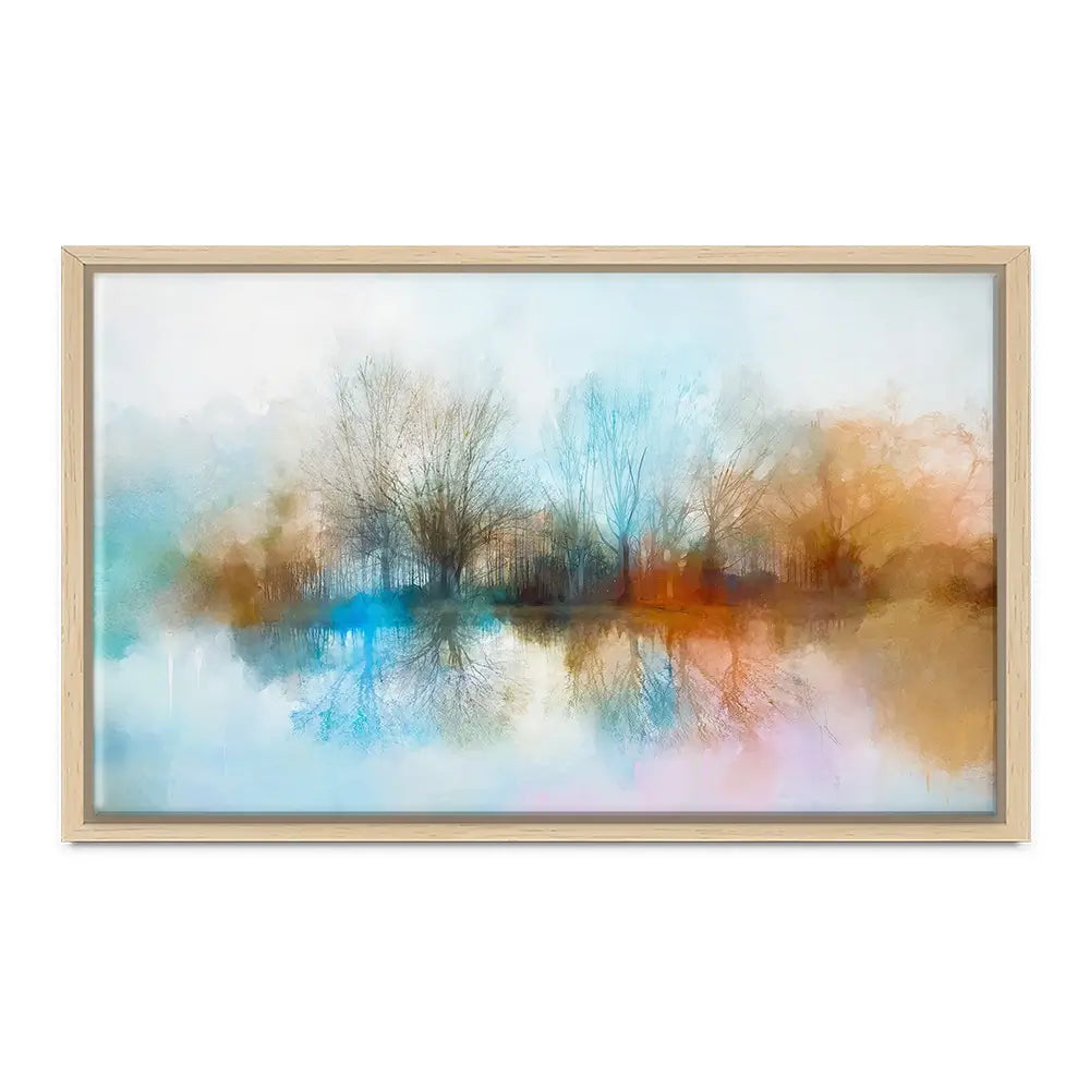 Misty Forest View Canvas Print Misty Forest View Canvas Print wall art product Art Print Shop