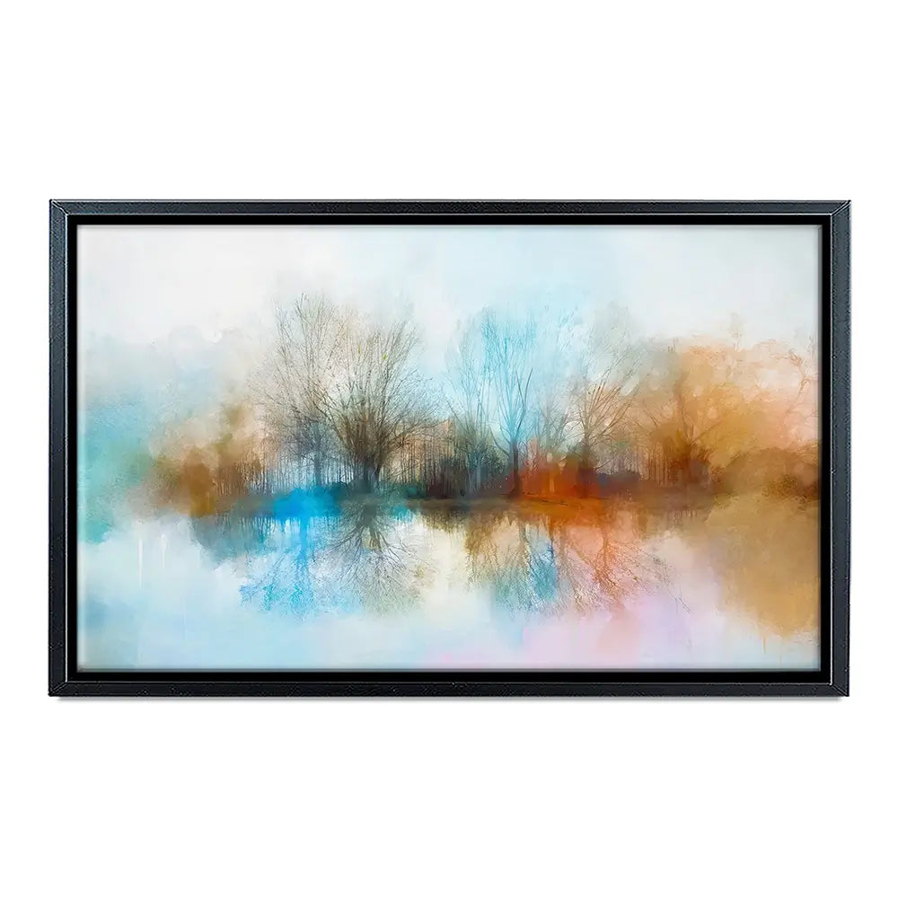 Misty Forest View Canvas Print Misty Forest View Canvas Print wall art product Art Print Shop