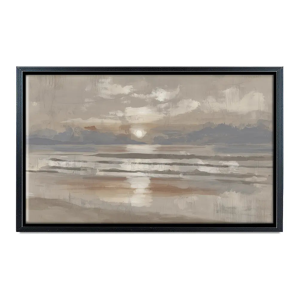 Misty Sunrise Drift Canvas Print Misty Sunrise Drift Canvas Print wall art product Chromatic Storm Studio