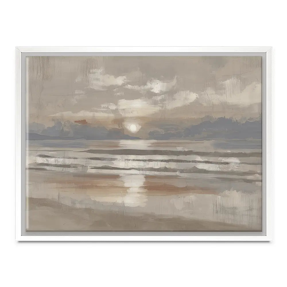 Misty Sunrise Drift Canvas Print Misty Sunrise Drift Canvas Print wall art product Chromatic Storm Studio