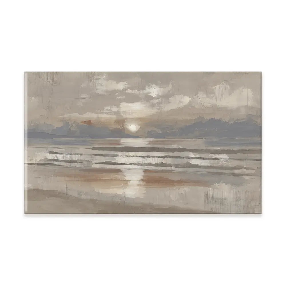 Misty Sunrise Drift Canvas Print Misty Sunrise Drift Canvas Print wall art product Chromatic Storm Studio