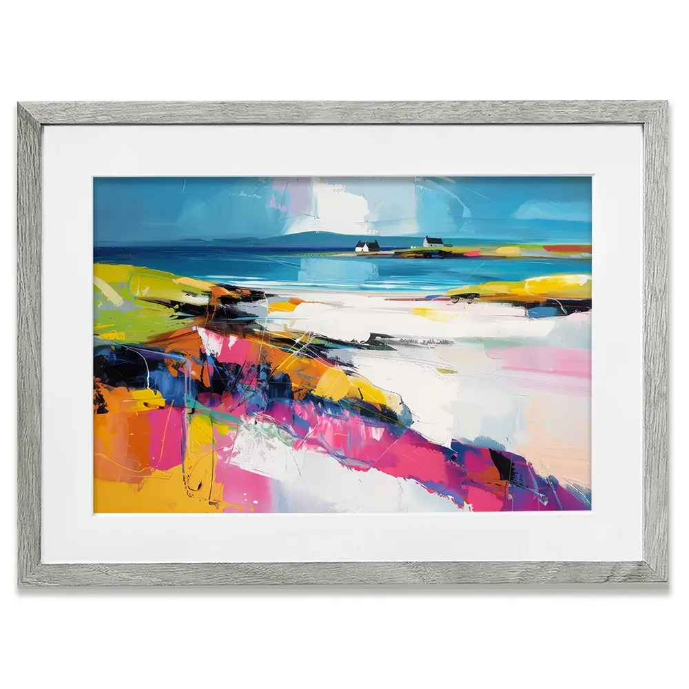 Modern Beach Abstract Framed Art Print Modern Beach Abstract Framed Art Print wall art product David Alexander Elder