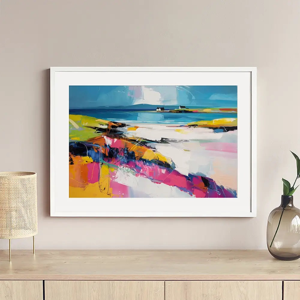 Modern Beach Abstract Framed Art Print Modern Beach Abstract Framed Art Print wall art product David Alexander Elder
