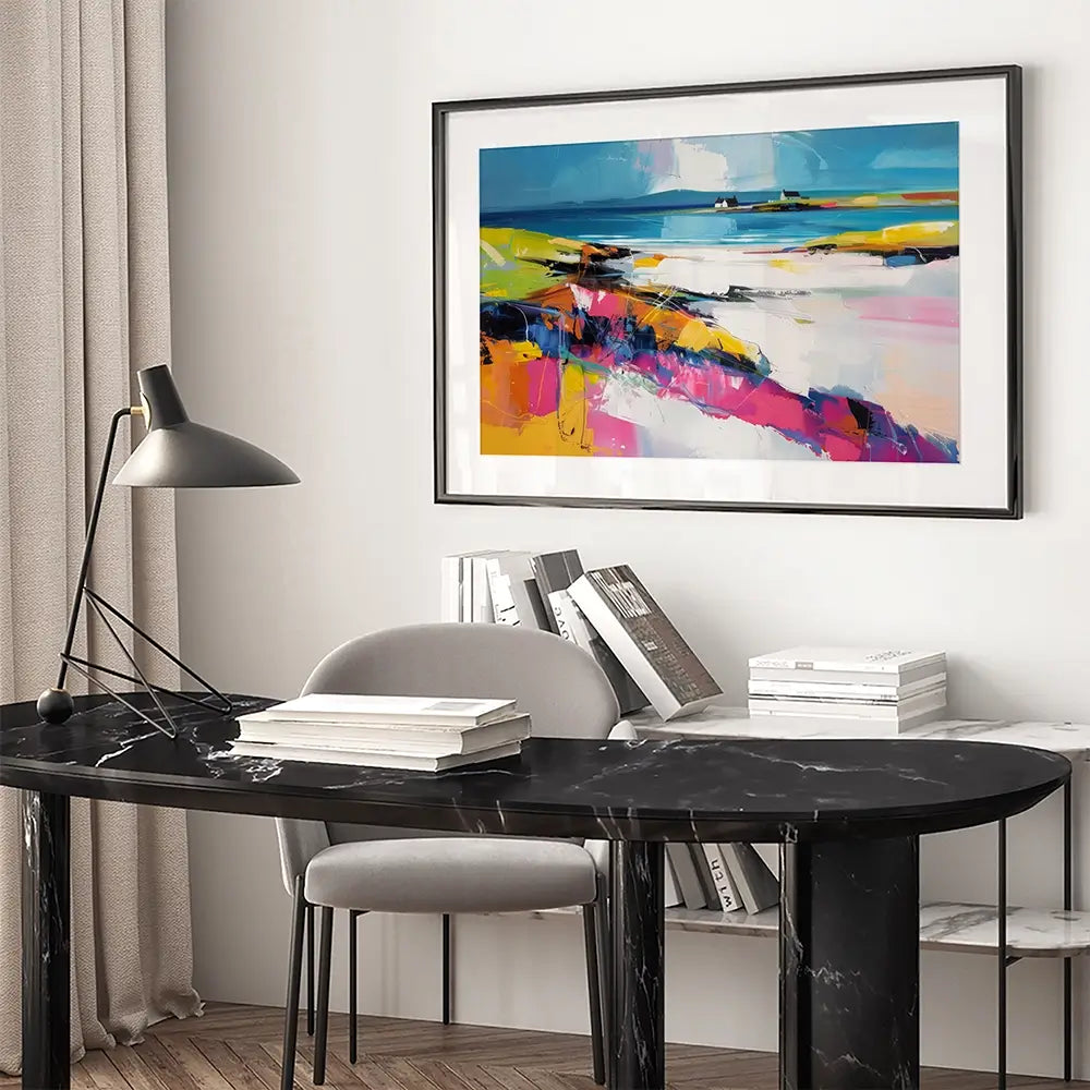 Modern Beach Abstract Framed Art Print Modern Beach Abstract Framed Art Print wall art product David Alexander Elder