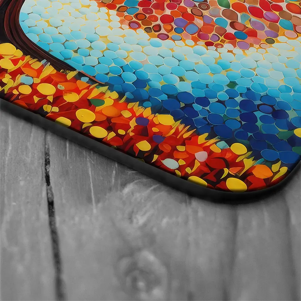 Modern Colourful Tree Of Life Coaster Set Rainbow Soul Tree Coaster Set | Rainbow Soul Tree Art Coasters wall art product Gina Kelly - Independent