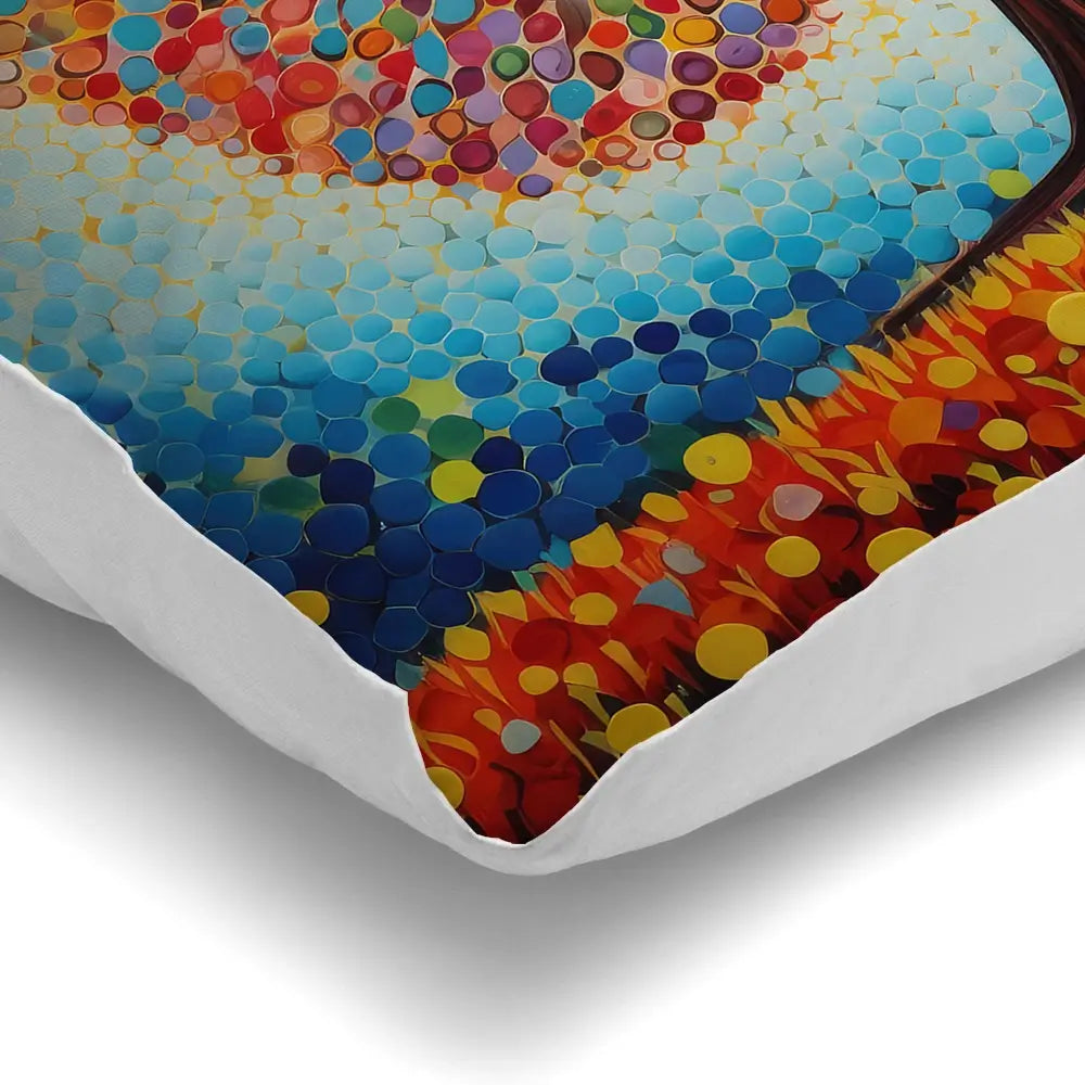 Modern Colourful Tree Of Life Cushion Modern Colourful Tree Of Life Cushion wall art product Gina Kelly - Independent