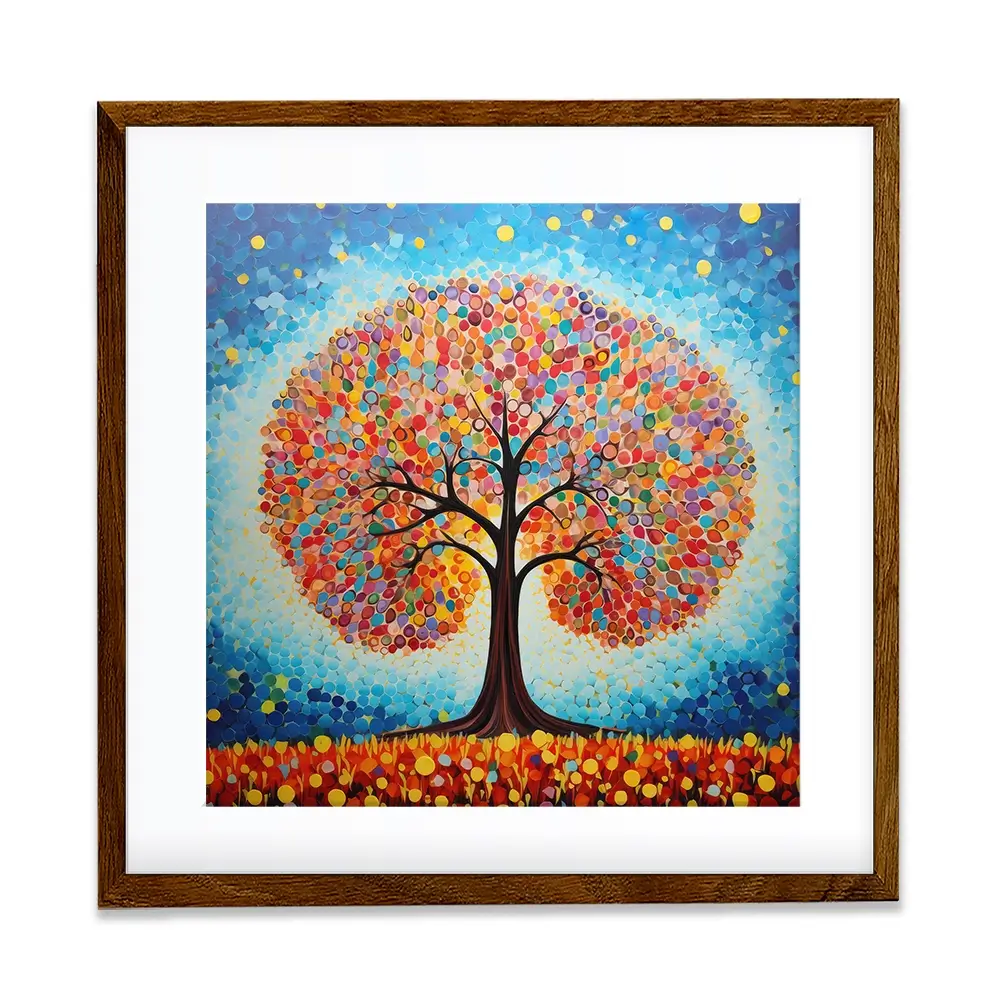 Modern Colourful Tree Of Life Framed Art Print Modern Colourful Tree Of Life Framed Art Print wall art product Gina Kelly - Independent