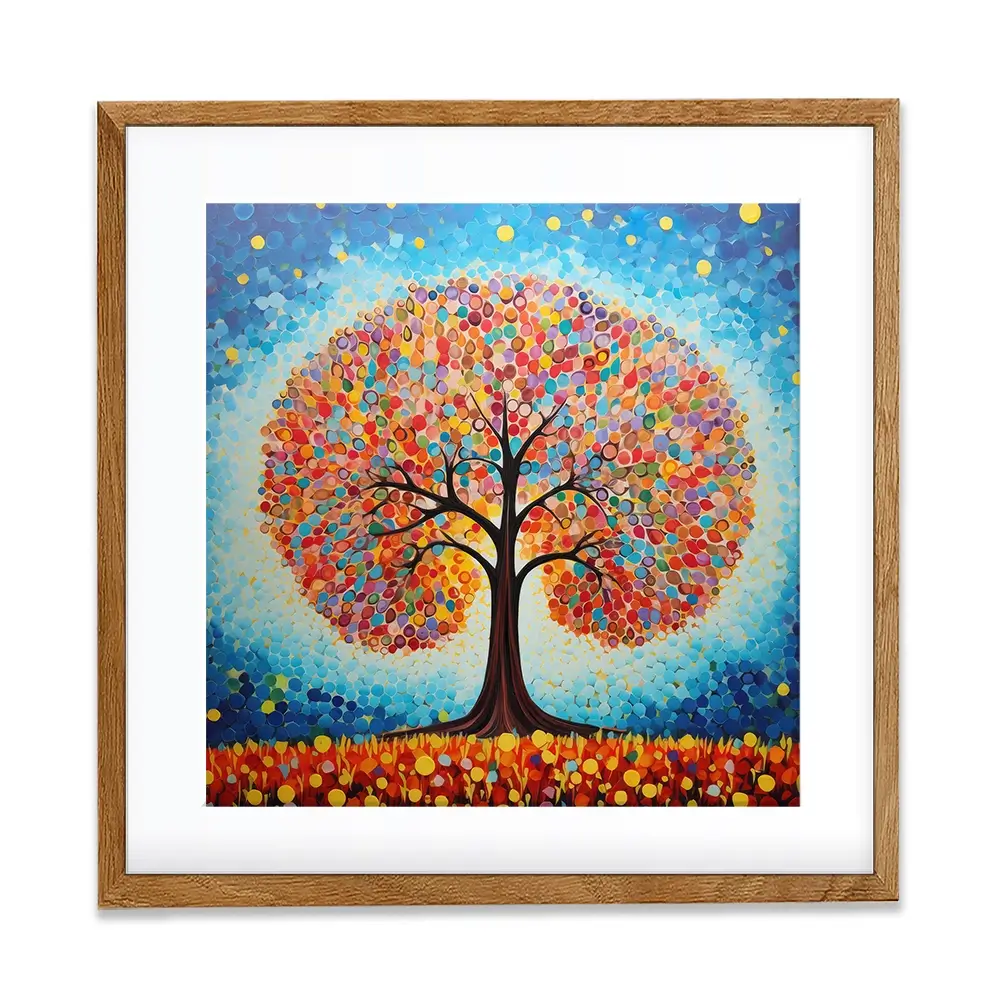 Modern Colourful Tree Of Life Framed Art Print Modern Colourful Tree Of Life Framed Art Print wall art product Gina Kelly - Independent