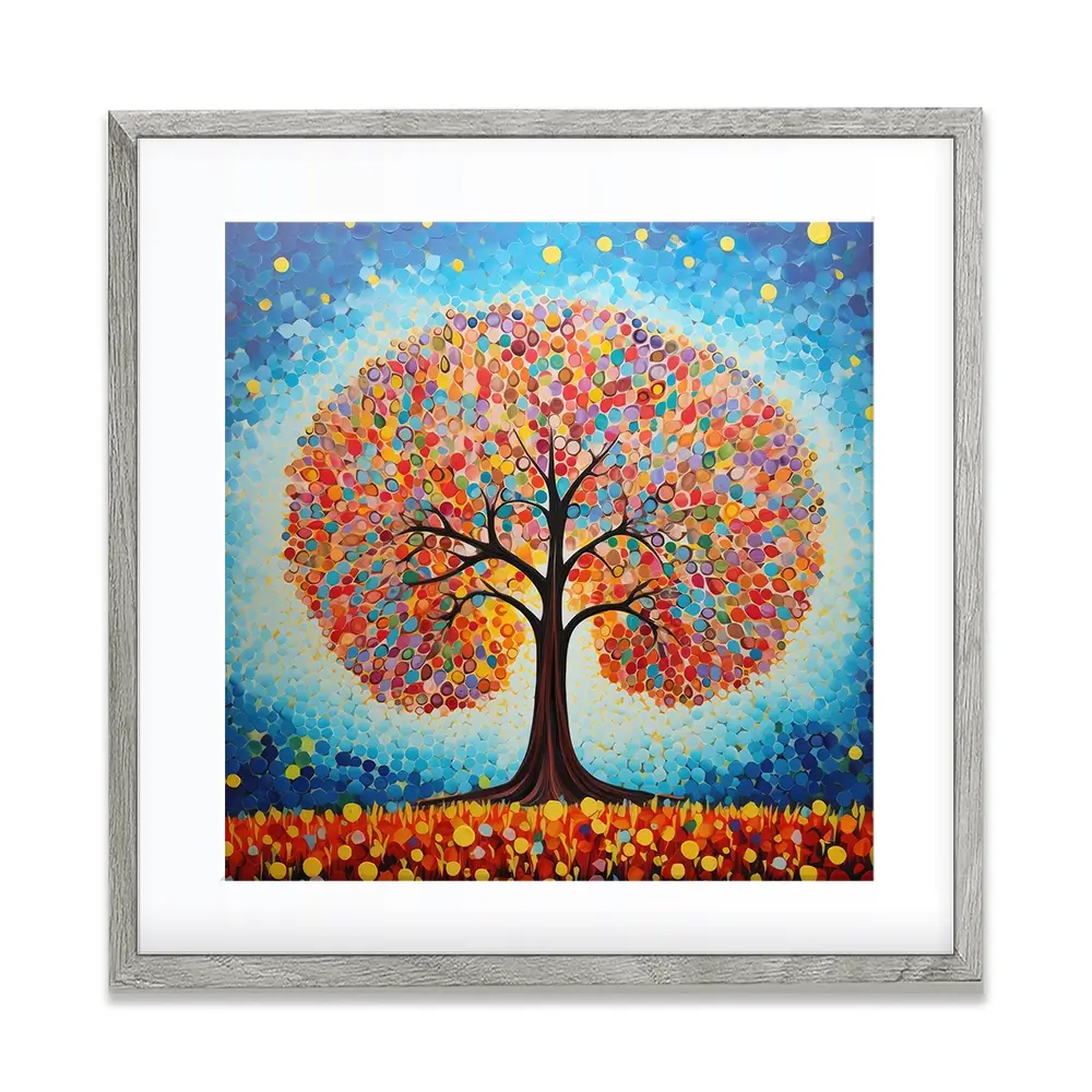 Modern Colourful Tree Of Life Framed Art Print Modern Colourful Tree Of Life Framed Art Print wall art product Gina Kelly - Independent