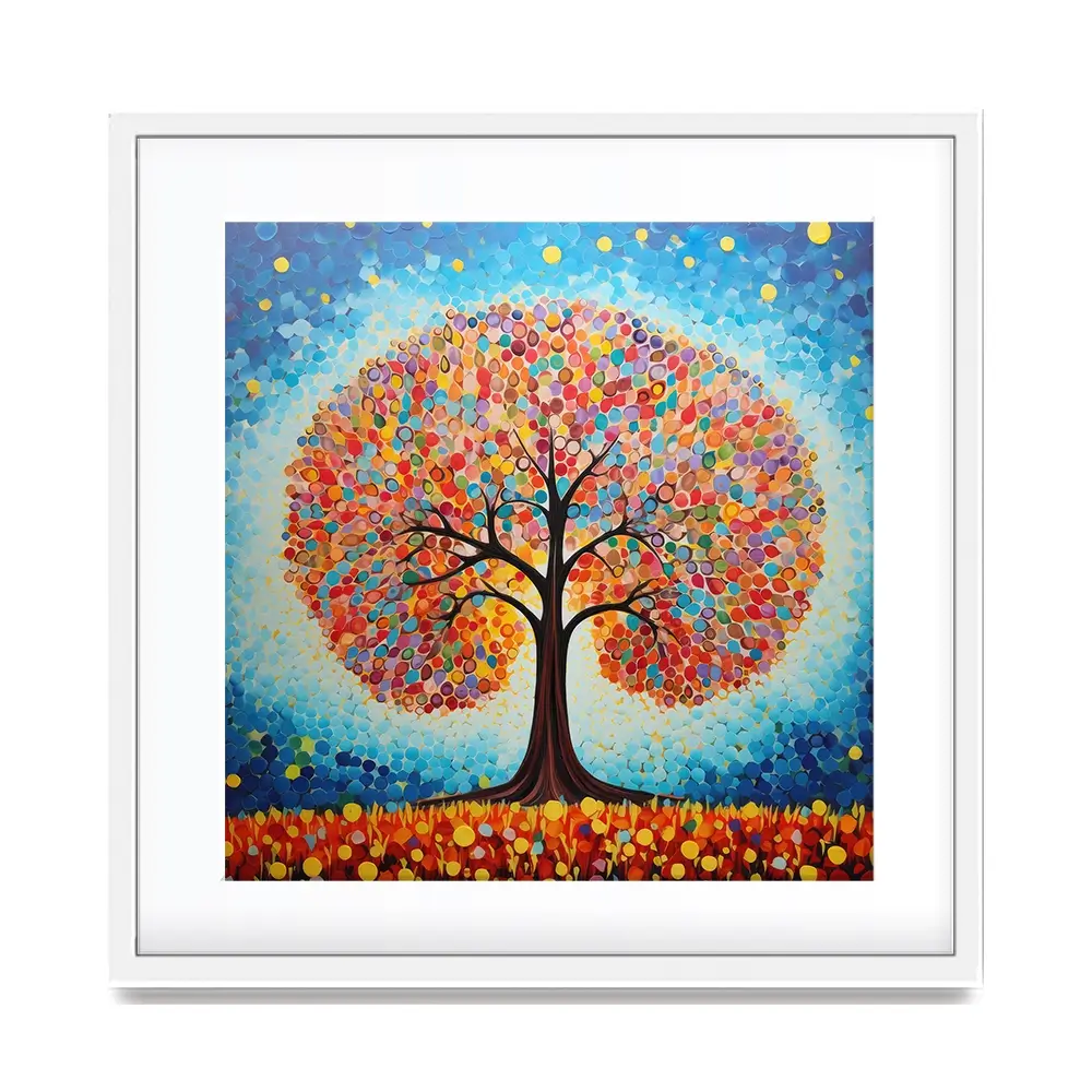 Modern Colourful Tree Of Life Framed Art Print Modern Colourful Tree Of Life Framed Art Print wall art product Gina Kelly - Independent