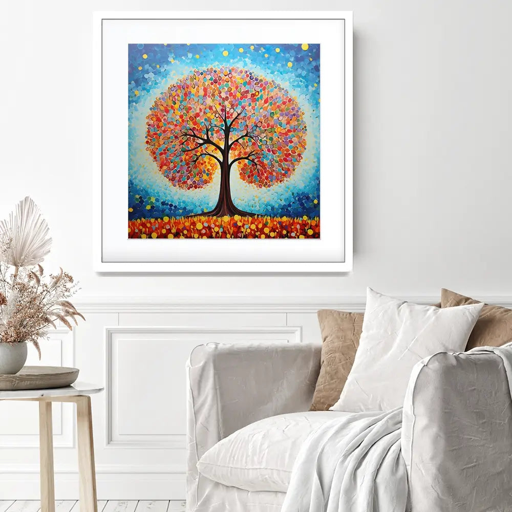 Modern Colourful Tree Of Life Framed Art Print Modern Colourful Tree Of Life Framed Art Print wall art product Gina Kelly - Independent