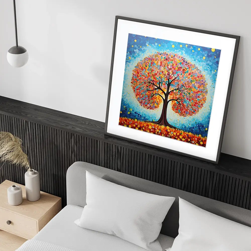 Modern Colourful Tree Of Life Framed Art Print Modern Colourful Tree Of Life Framed Art Print wall art product Gina Kelly - Independent