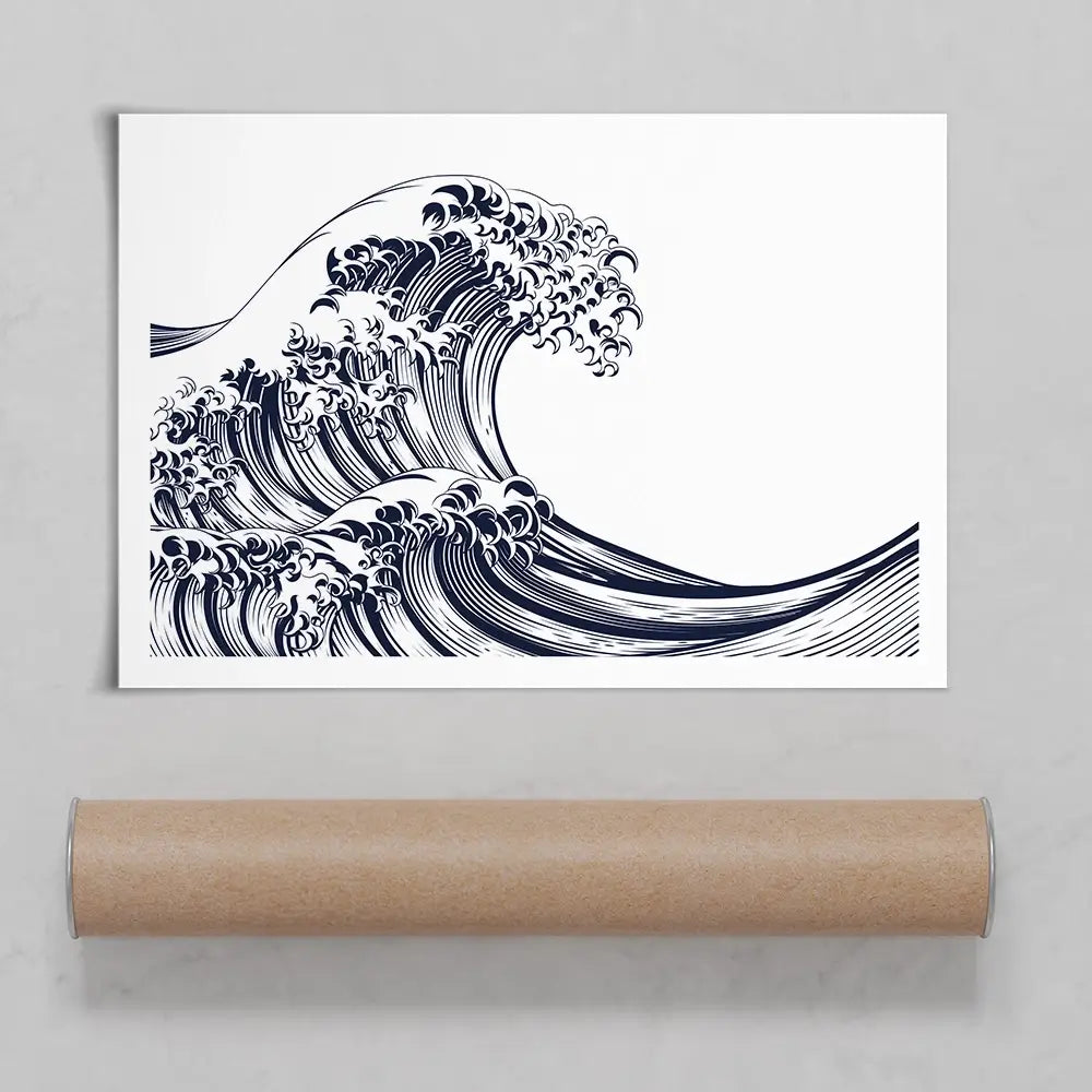 Modern Wave Art Print Modern Wave Art Print wall art product Christos Georghiou / Shutterstock