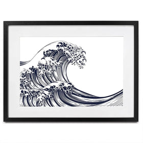Modern Wave Framed Art Print Modern Wave Framed Art Print wall art product Christos Georghiou / Shutterstock