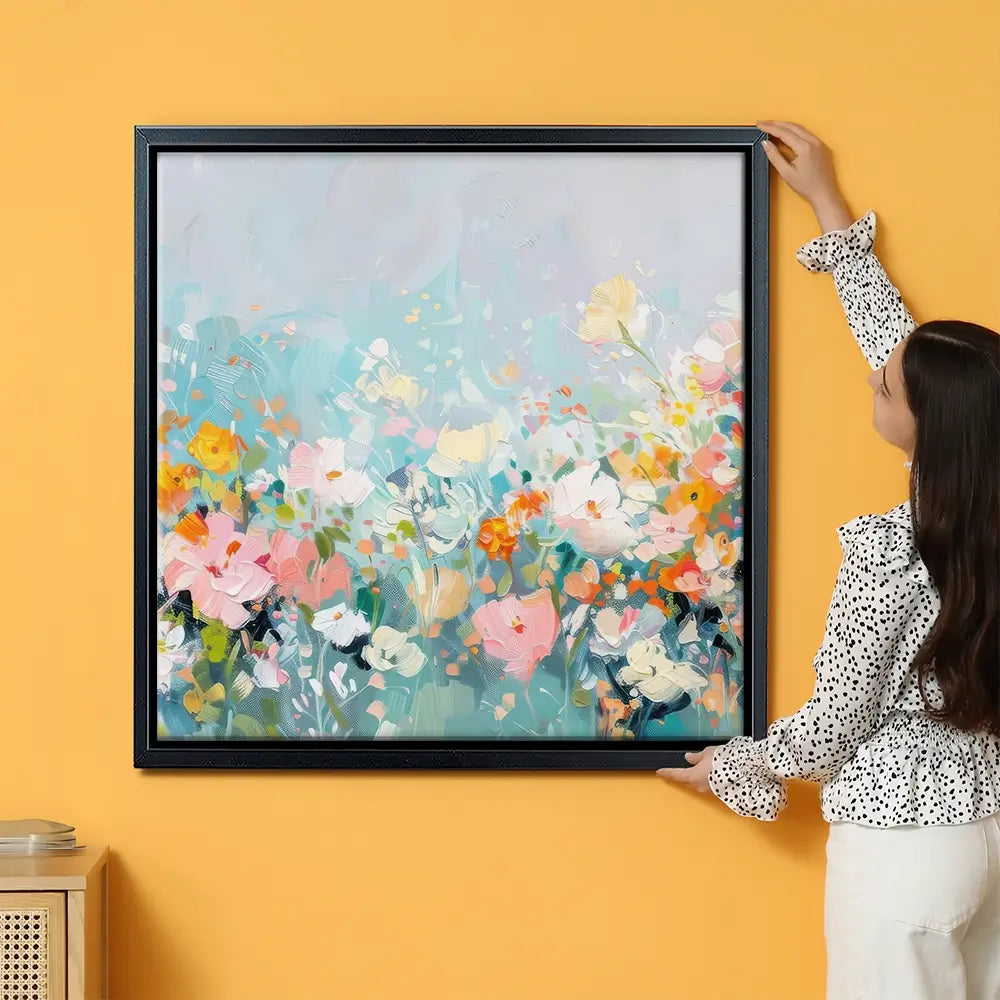 Monet Garden Oversized Canvas Print Monet Garden Oversized Canvas Print wall art product Art Print Shop