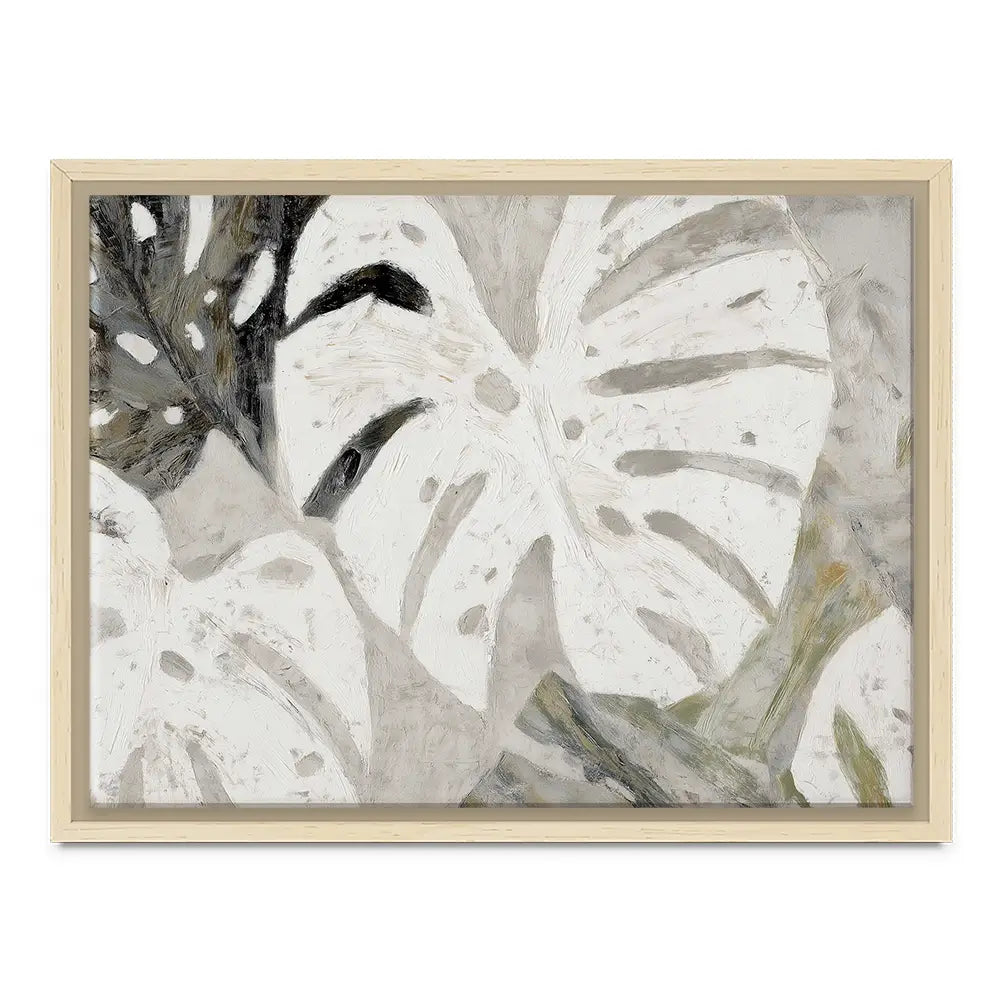 Monstera Fronds Quiet Canvas Print Monstera Fronds Quiet Canvas Print wall art product Chromatic Storm Studio