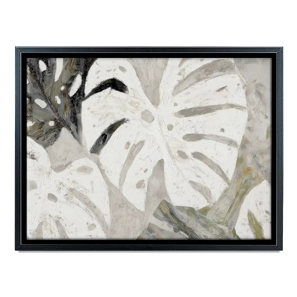 Monstera Fronds Quiet Canvas Print Monstera Fronds Quiet Canvas Print wall art product Chromatic Storm Studio