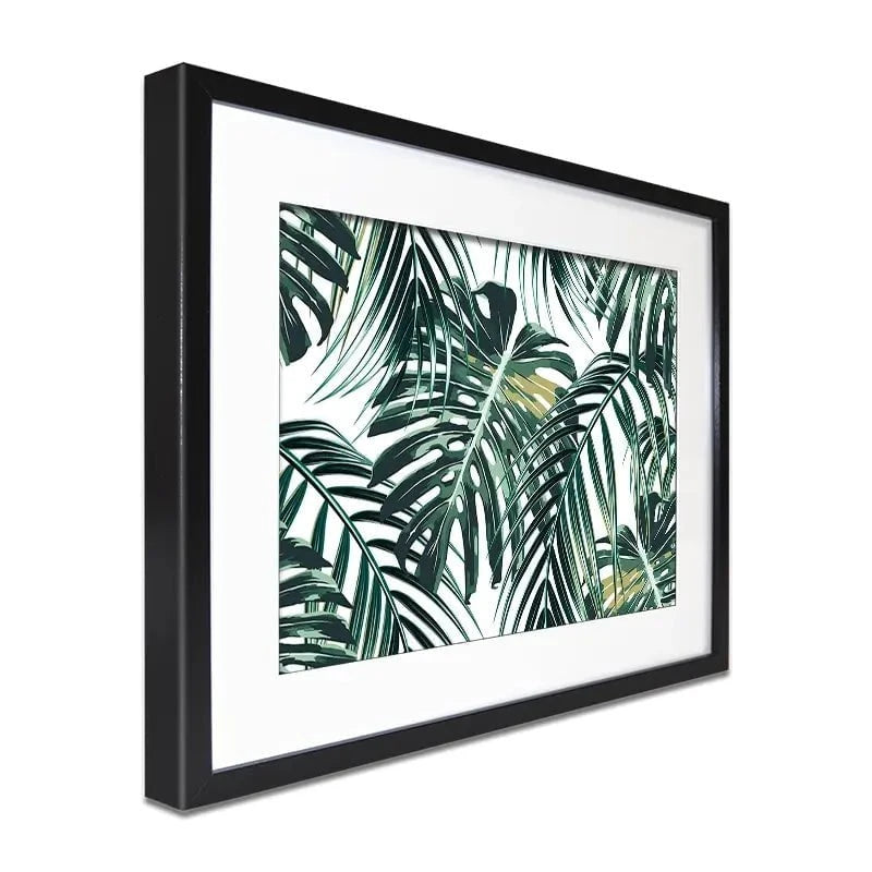 Monstera Leaves 2 Framed Art Print Monstera Leaves 2 Framed Art Print wall art product NataliaKo / Shutterstock