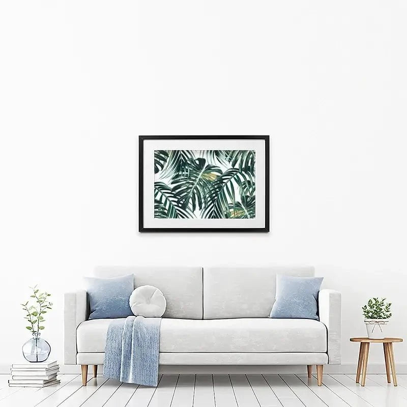 Monstera Leaves 2 Framed Art Print Monstera Leaves 2 Framed Art Print wall art product NataliaKo / Shutterstock