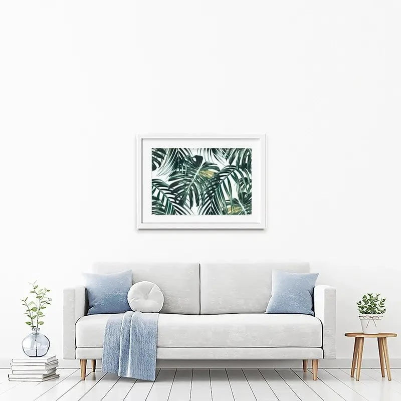 Monstera Leaves 2 Framed Art Print Monstera Leaves 2 Framed Art Print wall art product NataliaKo / Shutterstock
