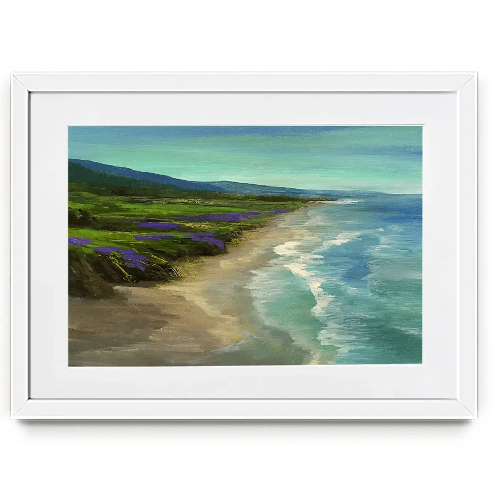 Montara Beach Framed Art Print Montara Beach Framed Art Print wall art product Sheila Finch