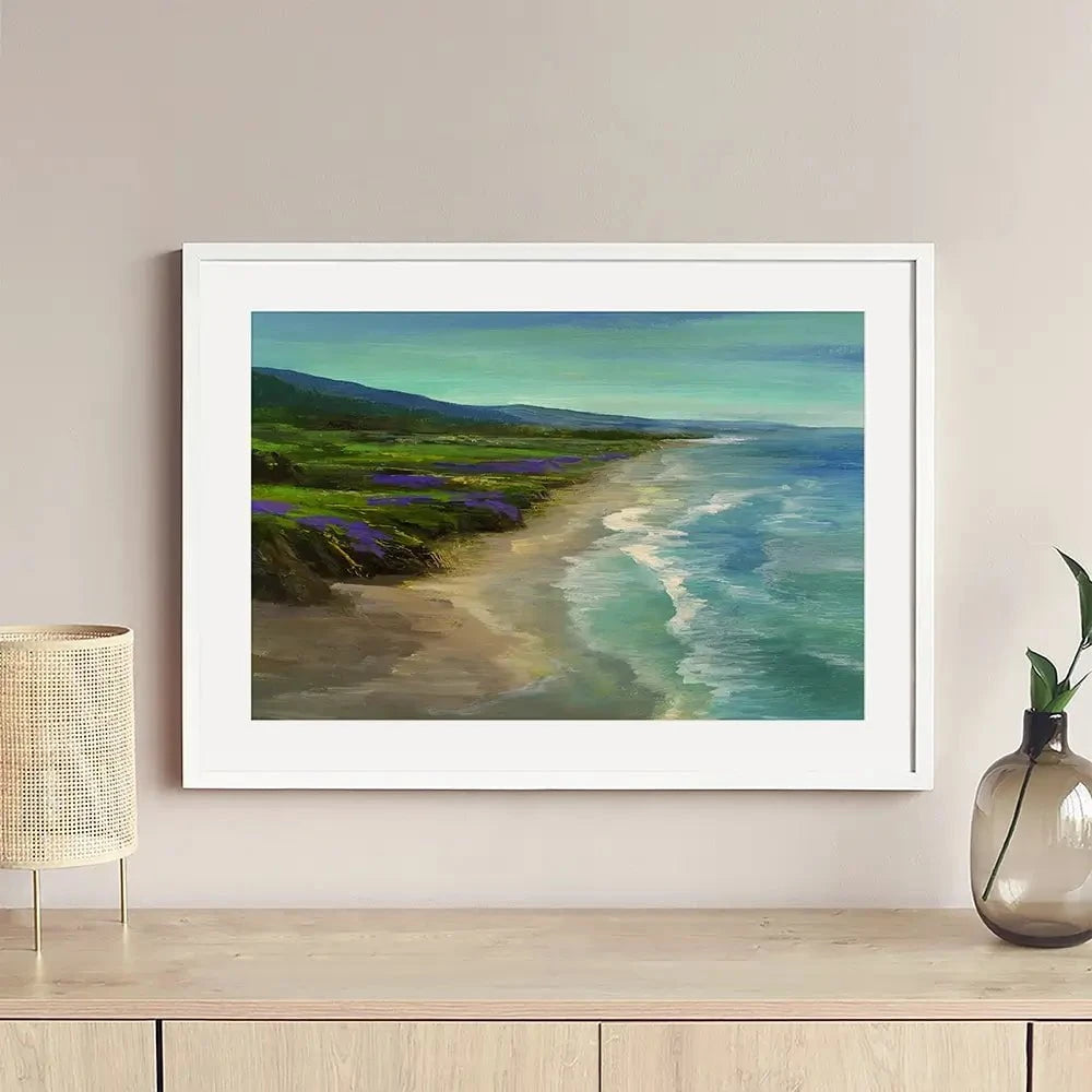 Montara Beach Framed Art Print Montara Beach Framed Art Print wall art product Sheila Finch
