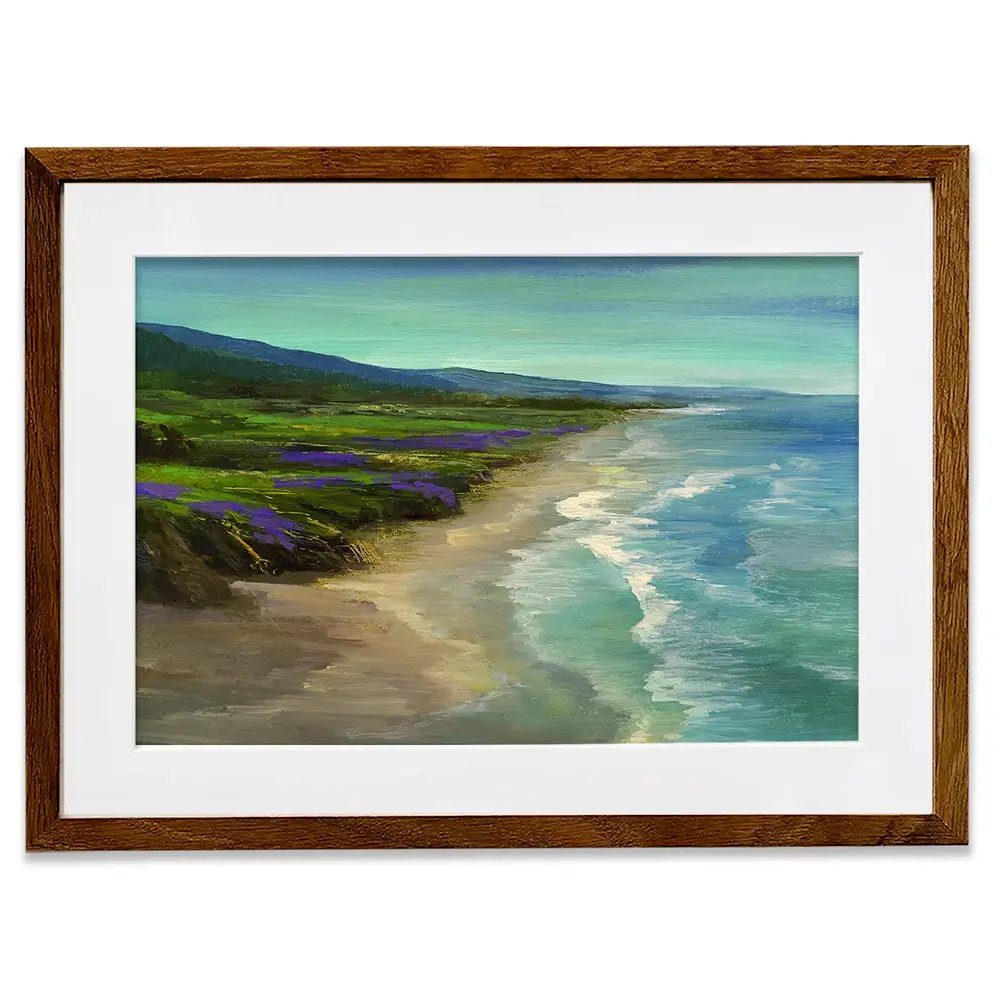 Montara Beach Framed Art Print Montara Beach Framed Art Print wall art product Sheila Finch