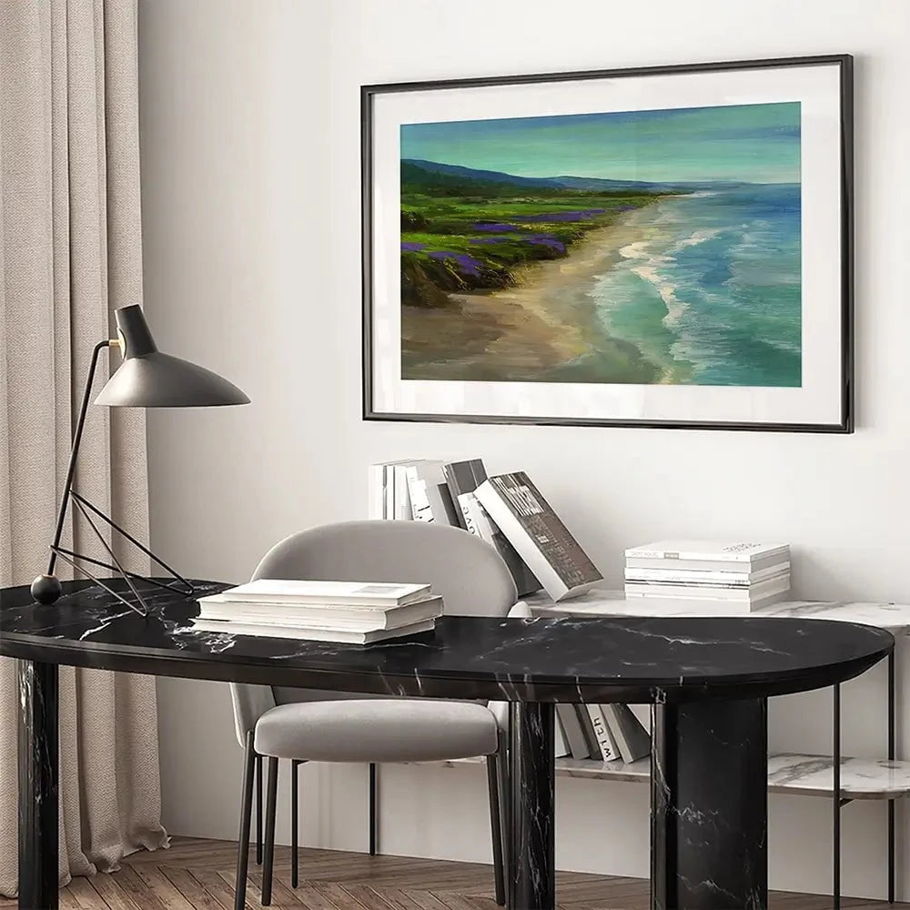 Montara Beach Framed Art Print Montara Beach Framed Art Print wall art product Sheila Finch