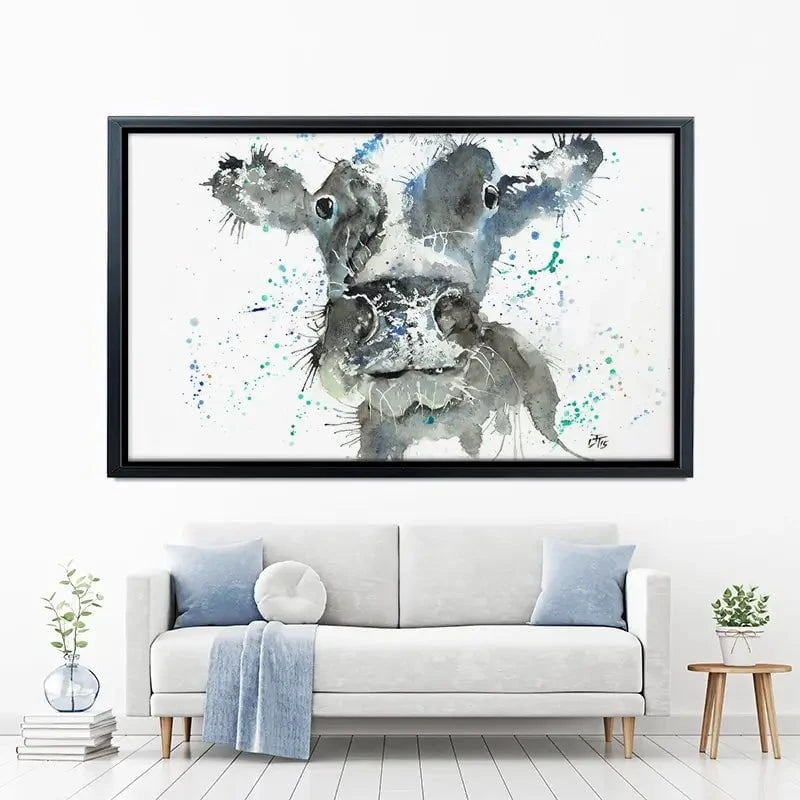 Moo Canvas Print Moo Canvas Print wall art product Jamie Taylor