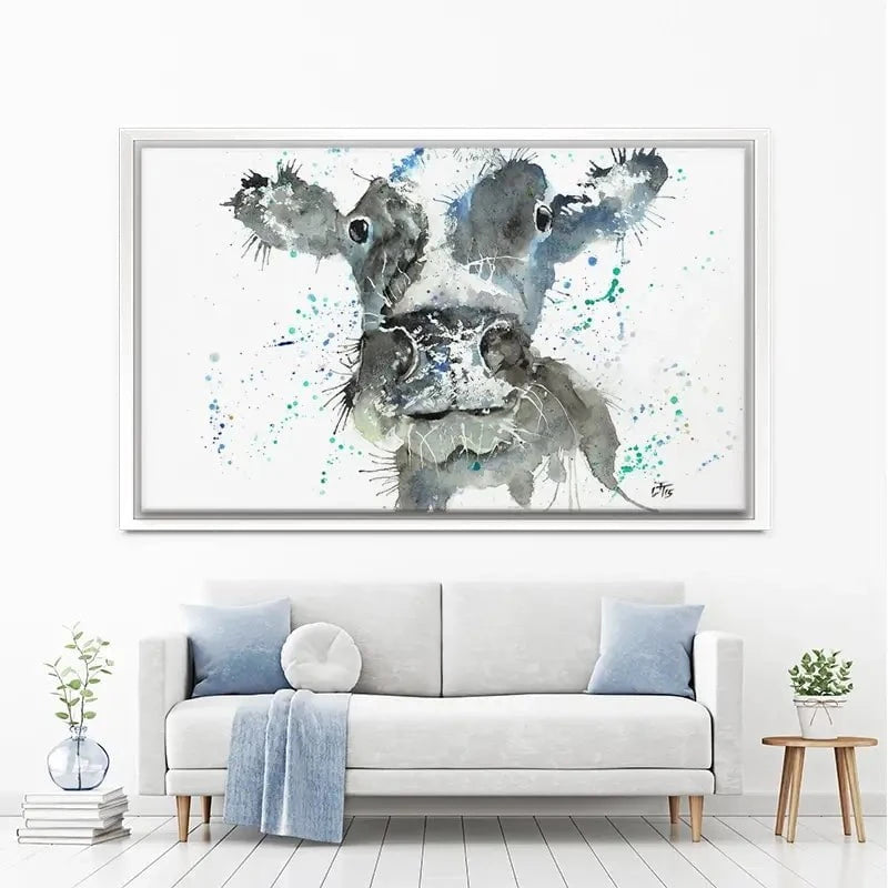 Moo Canvas Print Moo Canvas Print wall art product Jamie Taylor