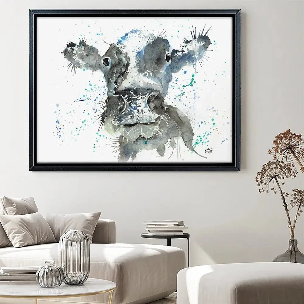 Moo Canvas Print Moo Canvas Print wall art product Jamie Taylor