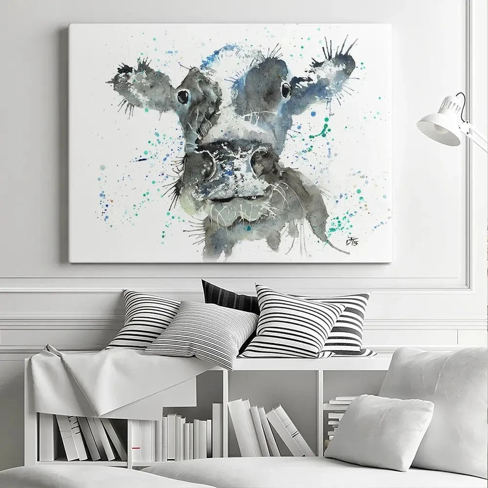 Moo Canvas Print Moo Canvas Print wall art product Jamie Taylor