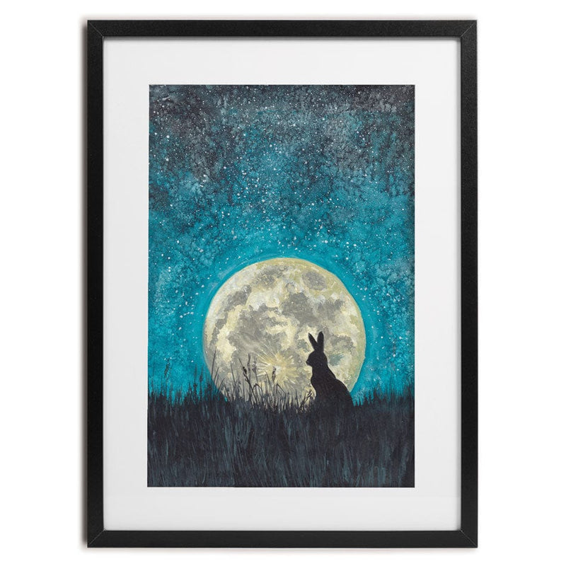 Moon Hare Framed Art Print wall art product Xandpic / Shutterstock