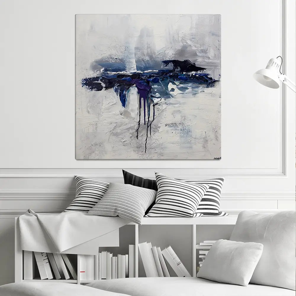 Moon Ocean Canvas Print Moon Ocean Canvas Print wall art product Osnat Tzadok