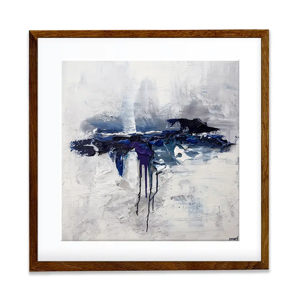 Moon Ocean Framed Art Print Moon Ocean Framed Art Print wall art product Osnat Tzadok