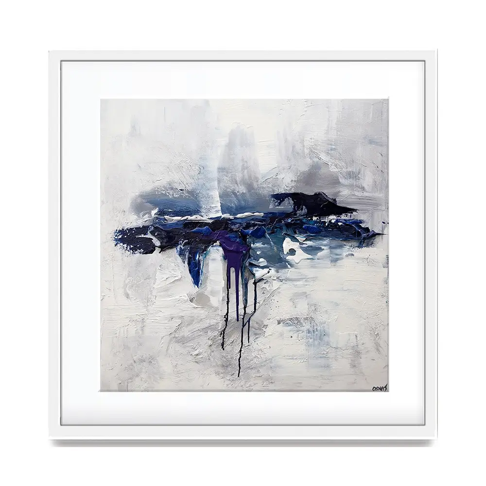 Moon Ocean Framed Art Print Moon Ocean Framed Art Print wall art product Osnat Tzadok